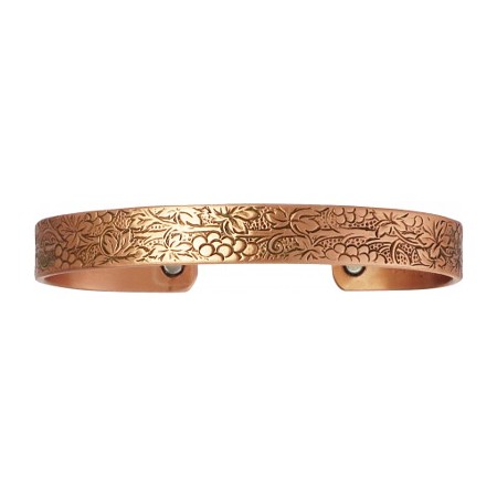 Sergio Lub Vineyard Copper Cuff Bracelet w/Magnets - #527 - Click Image to Close